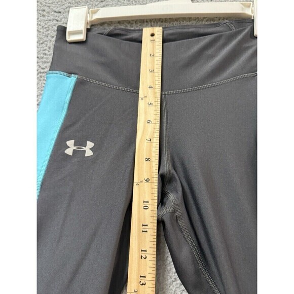 Under Armour Tights Womens M Gray Blue Heatgear Compression Stretch - Picture 11 of 15